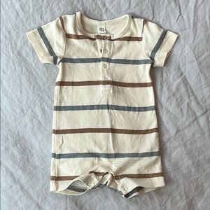 Striped Colored Organics Baby Romper